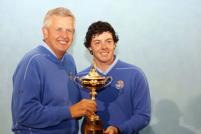 Framed Print : Colin Montgomerie & Rory Mcilroy Framed Print : Colin Montgomerie & Rory Mcilroy