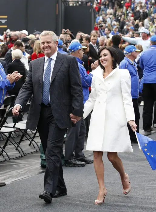 Framed Print : Colin Montgomerie & Wife Gaynor