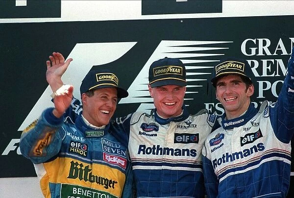 Coulthard, Hill & Schumacher