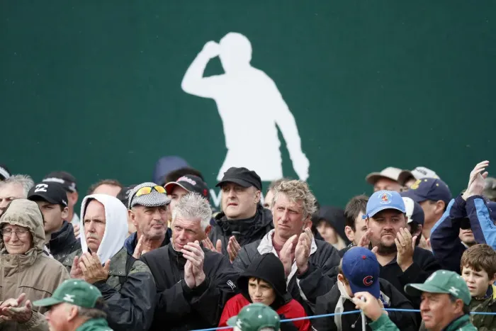 Framed Print : The Crowd Applaud Seve Ballesteros Framed Print : The Crowd Applaud Seve Ballesteros