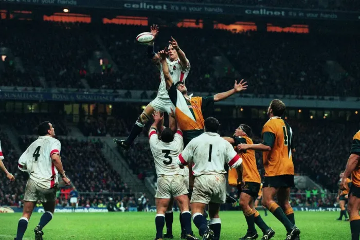 Framed Print : Dallaglio & Eales In Line-Out