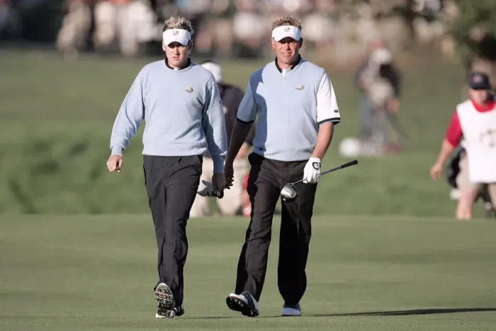Framed Print : Darren Clarke & Ian Poulter Framed Print : Darren Clarke & Ian Poulter