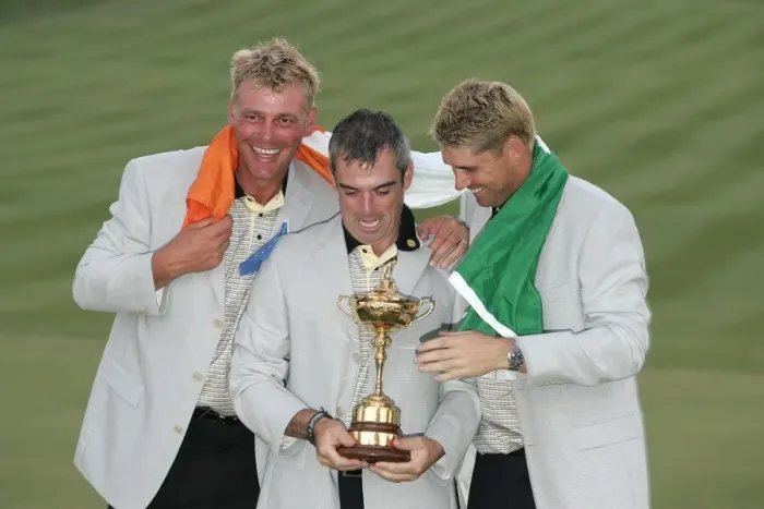 Framed Print : Darren Clarke, Paul Mcginley & Padraig Harrington Darren Framed Print : Darren Clarke, Paul Mcginley & Padraig Harrington Darren