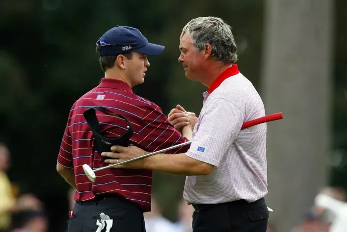 Framed Print : Darren Clarke & Zach Johnson Framed Print : Darren Clarke & Zach Johnson