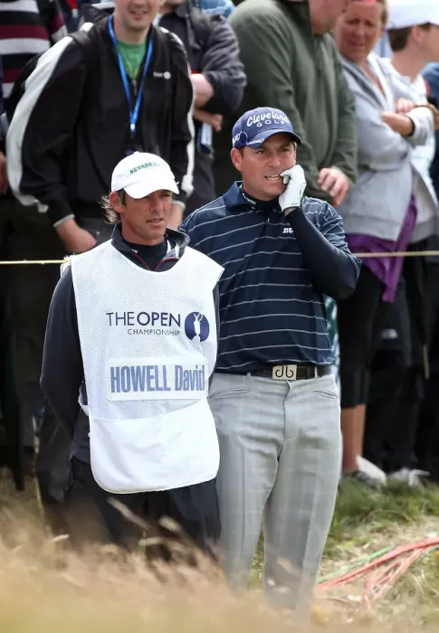 Framed Print : David Howell With Caddy