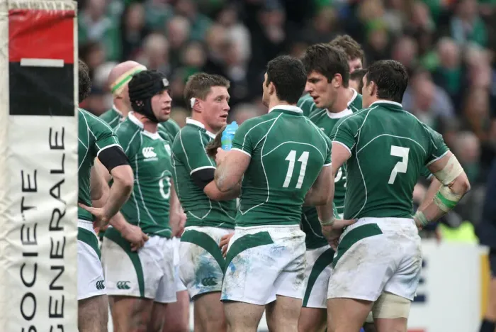 Framed Print : Dejected Ireland Players Framed Print : Dejected Ireland Players
