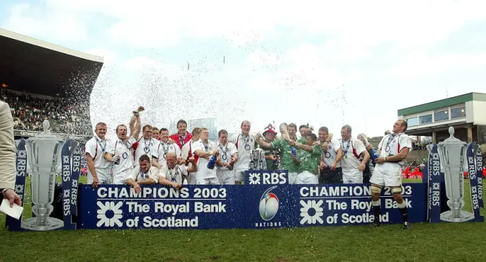 Framed Print : England Celebrate Their Grand Slam Victory Over Ireland Framed Print : England Celebrate Their Grand Slam Victory Over Ireland