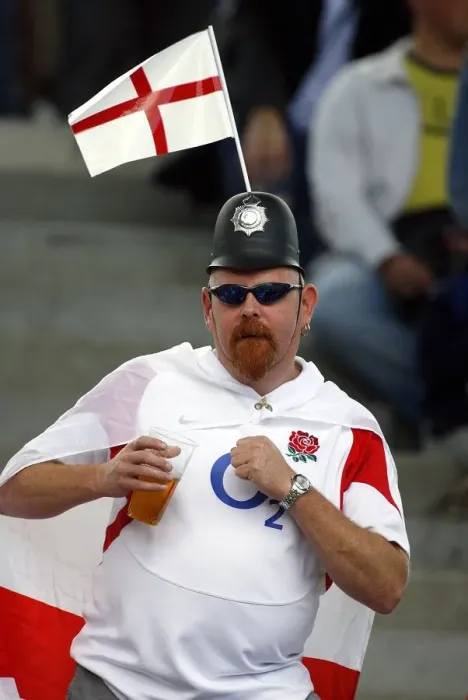 Framed Print : England Fan