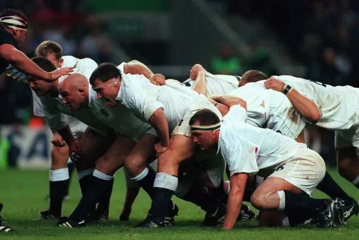 Framed Print : England Players In Scrum Framed Print : England Players In Scrum