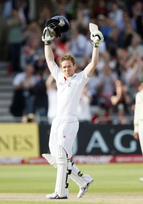 Framed Print : Eoin Morgan Celebrates His Century Framed Print : Eoin Morgan Celebrates His Century