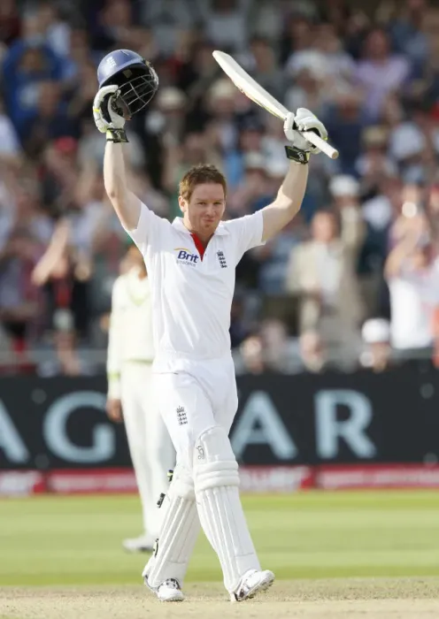 Framed Print : Eoin Morgan Celebrates His Maiden Ctest Century Framed Print : Eoin Morgan Celebrates His Maiden Ctest Century