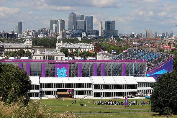 Equestrian Arena With London Skyline
