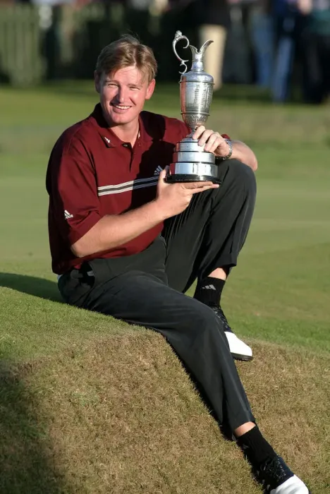 Framed Print : Ernie Els Open Champion 2002 The Open, Muirfield Framed Print : Ernie Els Open Champion 2002 The Open, Muirfield