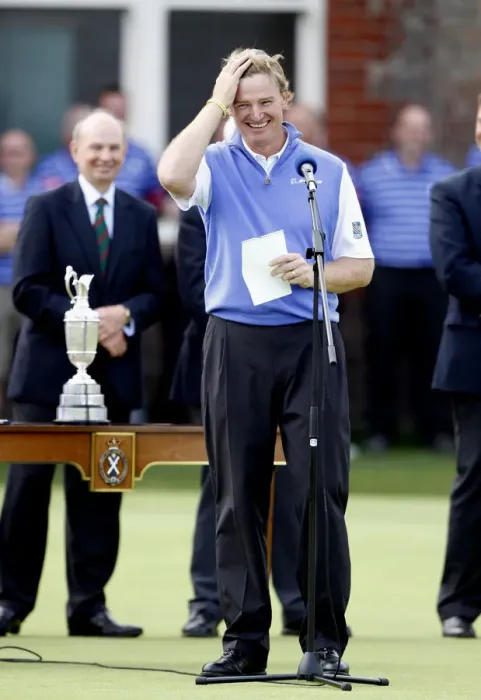 Framed Print : Ernie Els Open Champion 2012 The Open Championship 2012, Royal Lytham