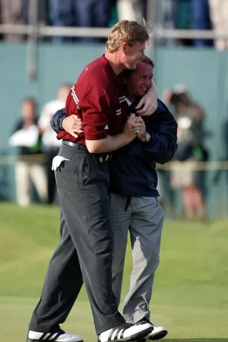 Framed Print : Ernie Els With Jos Vanstiphout Framed Print : Ernie Els With Jos Vanstiphout