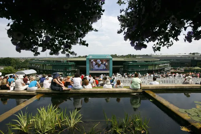 Framed Print : Fans On Henman Hill Framed Print : Fans On Henman Hill
