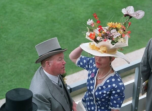 Floral Hat And Husband