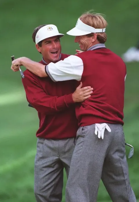 Framed Print : Fred Couples & Brad Faxon Framed Print : Fred Couples & Brad Faxon