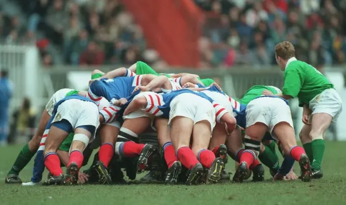 Framed Print : French Scrum