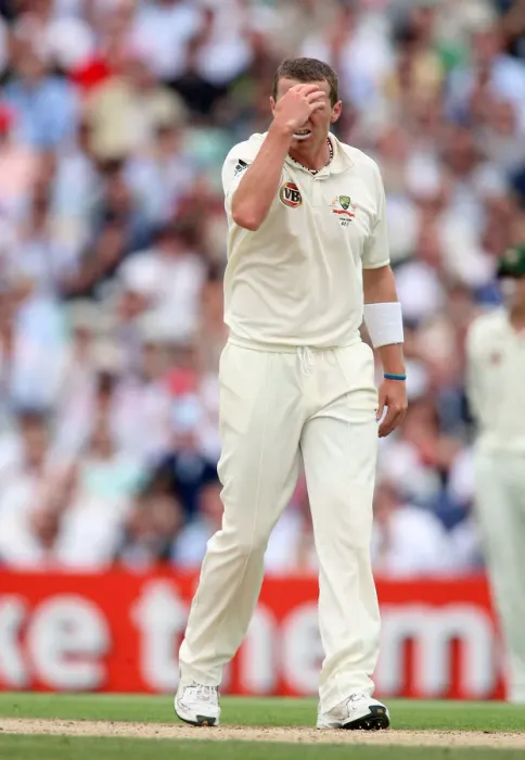 Framed Print : A Frustrated Peter Siddle Framed Print : A Frustrated Peter Siddle