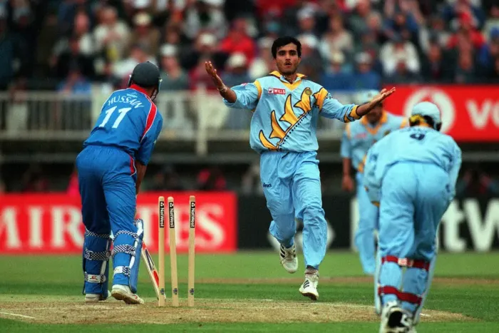 Framed Print : Ganguly Celebrates Hussain Wkt Framed Print : Ganguly Celebrates Hussain Wkt