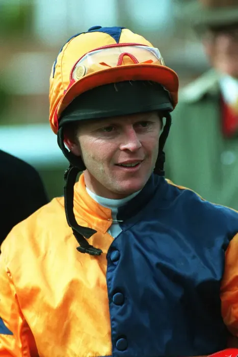 Framed Print : Gary Colt Jockey 17 April 1998 Date: 17 April 1998