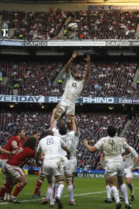 Framed Print : Geoff Parling Wins Lineout Framed Print : Geoff Parling Wins Lineout
