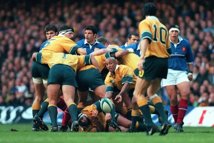 Framed Print : George Gregan At Scrum-Half Framed Print : George Gregan At Scrum-Half
