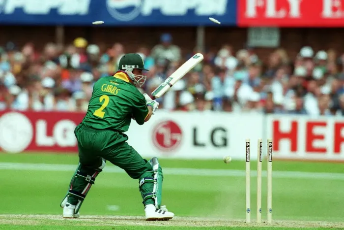 Framed Print : Gibbs Bowled Mcgrath 101 Framed Print : Gibbs Bowled Mcgrath 101