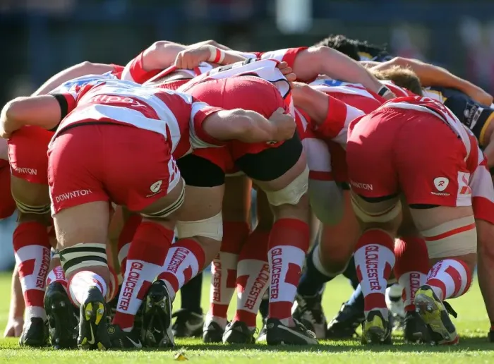 Framed Print : Gloucester Scrum Framed Print : Gloucester Scrum