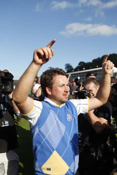 Framed Print : Graeme Mcdowell Celebrates Framed Print : Graeme Mcdowell Celebrates