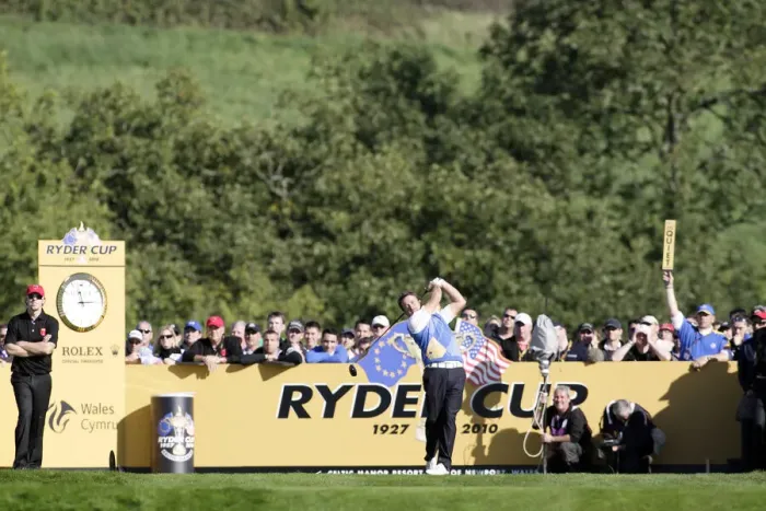 Framed Print : Graeme Mcdowell Drives On 16th Framed Print : Graeme Mcdowell Drives On 16th