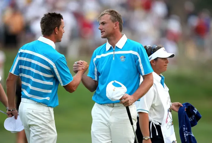 Framed Print : Henrik Stenson & Robert Karlsson Framed Print : Henrik Stenson & Robert Karlsson
