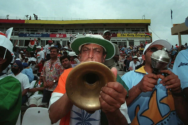 India Fan Blows His Trumpet
