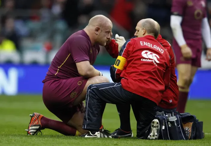 Framed Print : Injured Dan Cole With Medics Framed Print : Injured Dan Cole With Medics