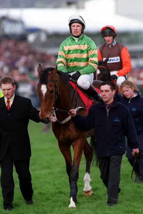 Framed Print : Istabraq Ridden By Charlie Swan 14 March 2000 Date: 14 March 2000