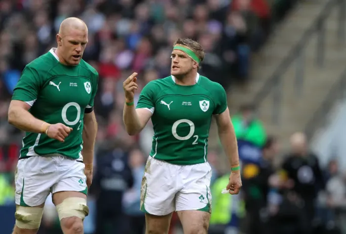 Framed Print : Jamie Heaslip & Paul O Connell