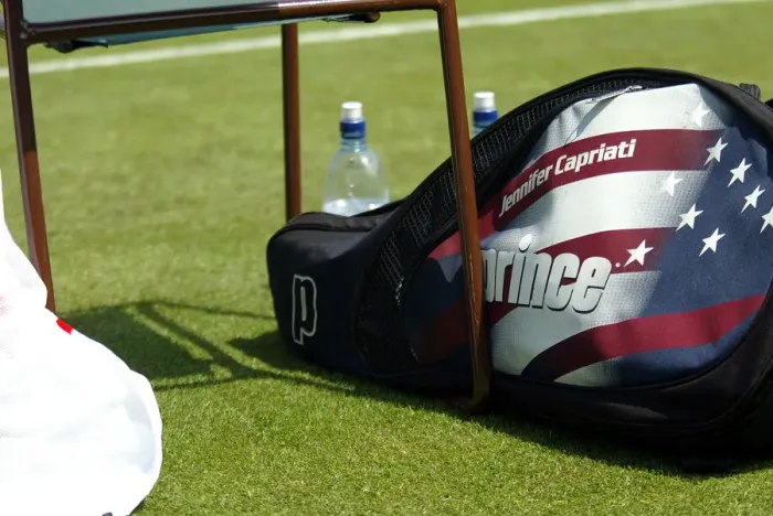 Framed Print : Jennifer Capriatis Tennis Bag