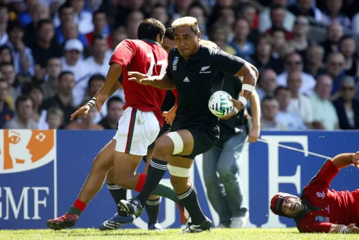 Framed Print : Jerry Collins Sidesteps Defence Framed Print : Jerry Collins Sidesteps Defence