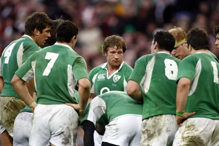 Framed Print : Jerry Flannery & Dejected Team Framed Print : Jerry Flannery & Dejected Team
