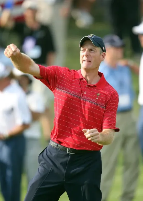 Framed Print : Jim Furyk Punches The Air Framed Print : Jim Furyk Punches The Air