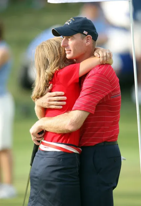 Framed Print : Jim Furyk & Tabitha