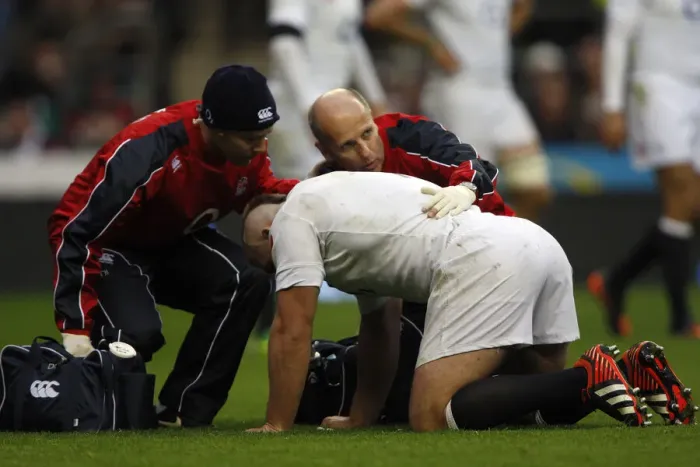 Framed Print : Joe Marler Injury Framed Print : Joe Marler Injury