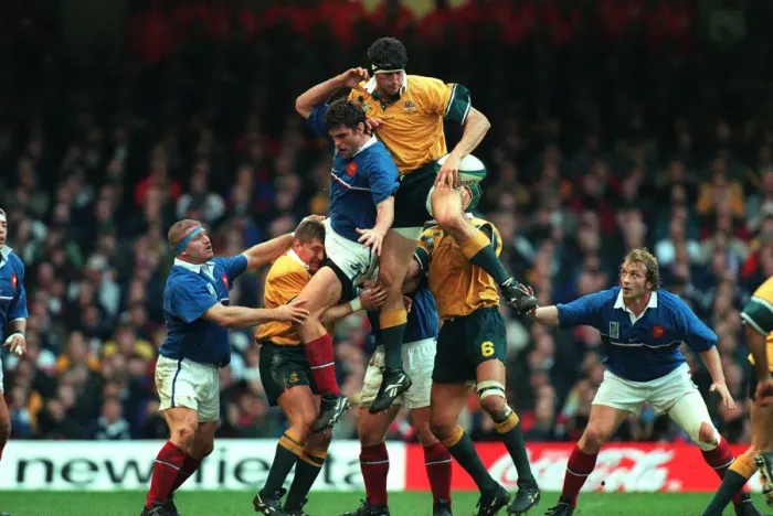 Framed Print : John Eales & Fabien Pelous Framed Print : John Eales & Fabien Pelous