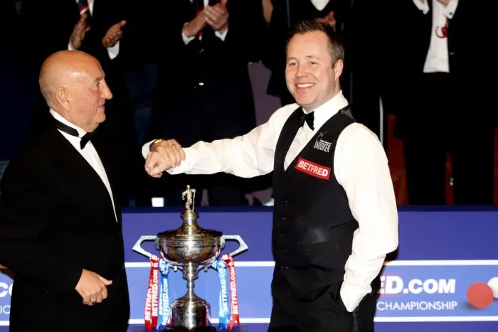 Framed Print : John Higgins & Sponsor, Fred Done Framed Print : John Higgins & Sponsor, Fred Done