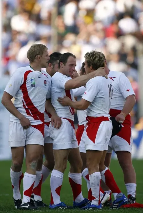 Framed Print : Jonny Wilkinson & Mike Catt Framed Print : Jonny Wilkinson & Mike Catt