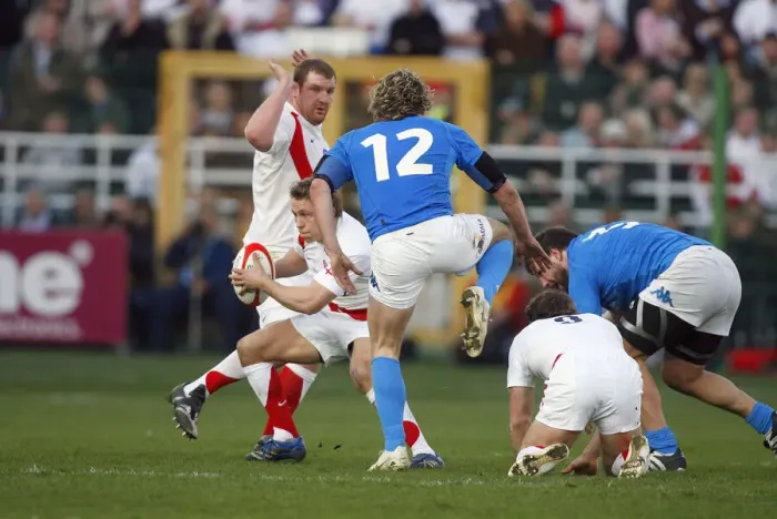 Framed Print : Jonny Wilkinson & Mirco Bergamasco Framed Print : Jonny Wilkinson & Mirco Bergamasco