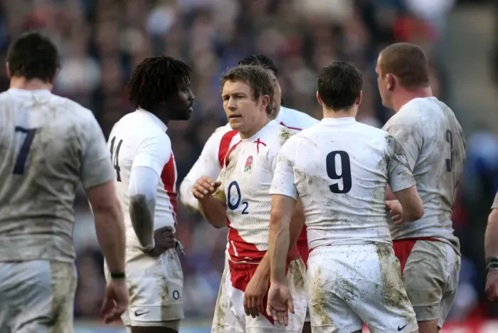Framed Print : Jonny Wilkinson & Team Framed Print : Jonny Wilkinson & Team