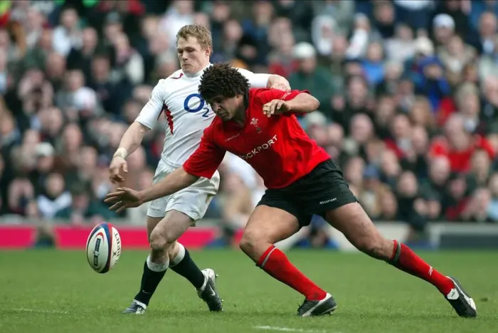 Framed Print : Josh Lewsey & Colin Charvis Framed Print : Josh Lewsey & Colin Charvis