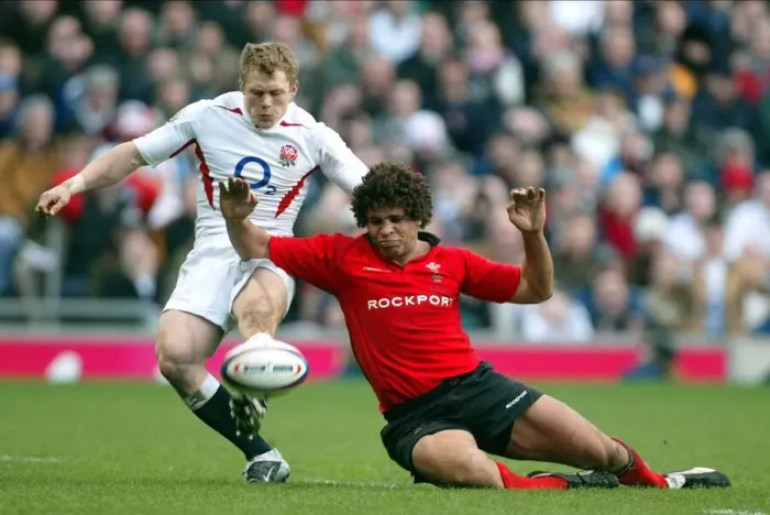 Framed Print : Josh Lewsey & Colin Charvis Framed Print : Josh Lewsey & Colin Charvis